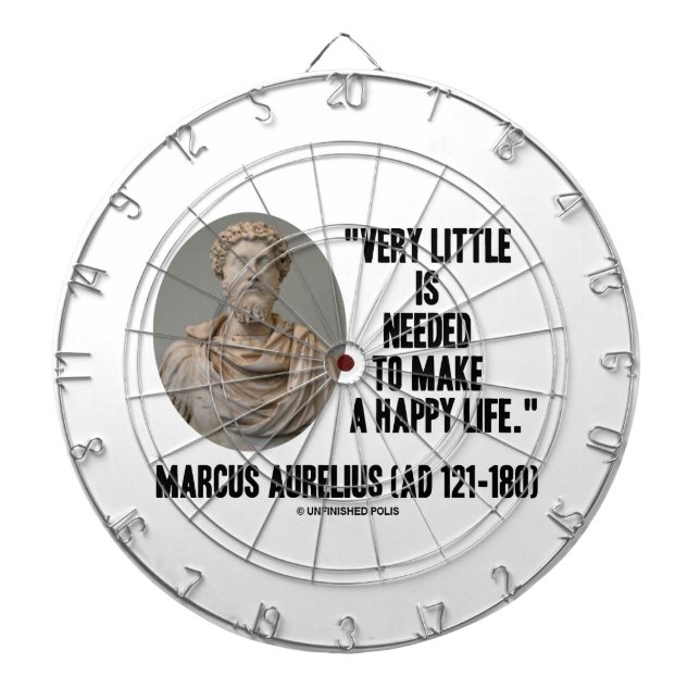 Jeu De Fléchettes Marcus Aurelius peu est nécessaire font la vie (Devant)