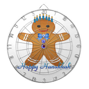 Jeu De Fléchettes Menorah homme en pain d'épices Hanukkah joyeux