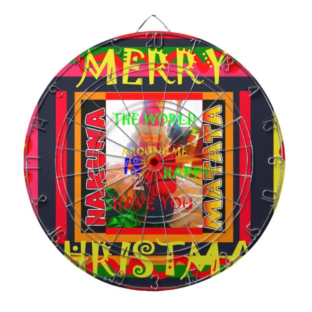 Jeu De Fléchettes Merry Christmas The world around me is happy to ha (Devant)