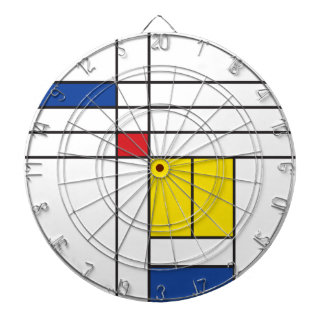 Jeu De Fléchettes Mondrian II Design d'Art Moderne Minimaliste De St
