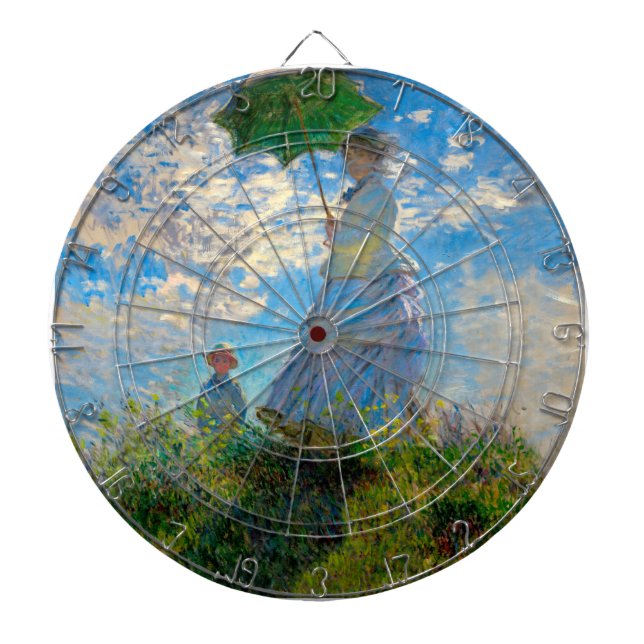 Jeu De Fléchettes Monet Femme Parasol Impressionnisme (Devant)