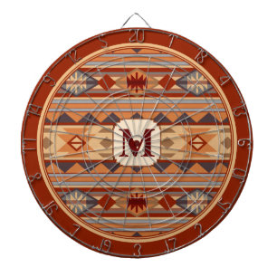 Jeu De Fléchettes Monogramme Tan Design Sud-Ouest