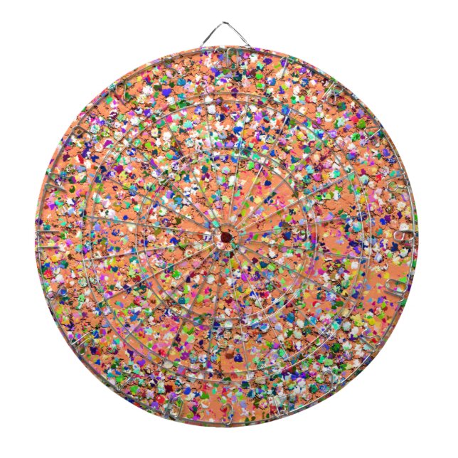 Jeu De Fléchettes Mosaïque multicolore Parties scintillant moderne G (Devant)