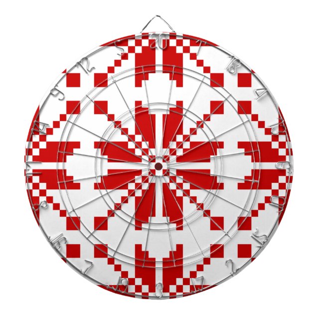 Jeu De Fléchettes Motif de Noël Flocon de neige de Noël (Devant)