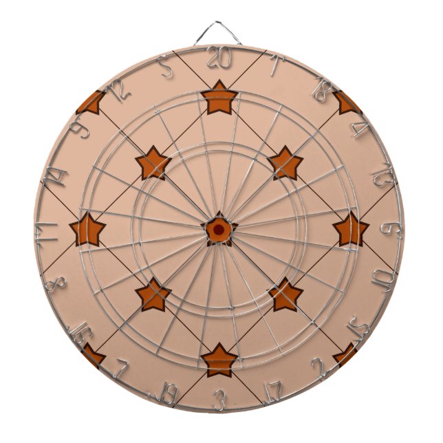 Jeu De Fléchettes Motif Diamond Orange Stars (Devant)