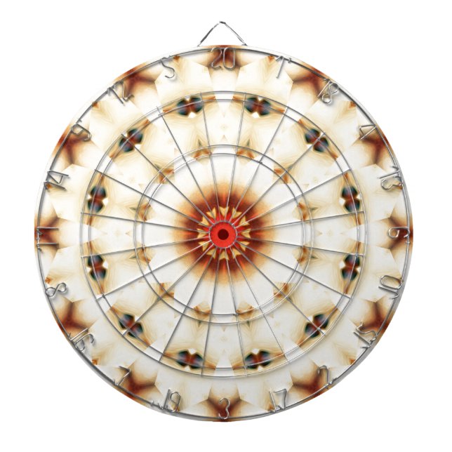 Jeu De Fléchettes Motif floral à la crème douce (Devant)