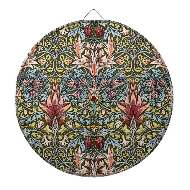 Jeu De Fléchettes Motif floral à tête de serpent de William Morris (Devant)