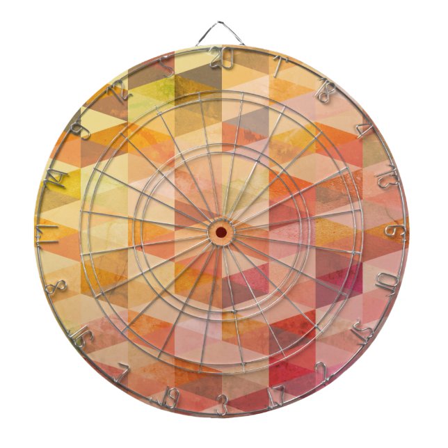 Jeu De Fléchettes Motif géométrique de triangle doux (Devant)
