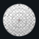 Jeu De Fléchettes Motif Quatrefoil classique<br><div class="desc">Motif simple en noir et blanc.</div>