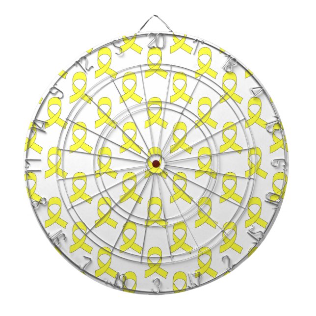 Jeu De Fléchettes Motif Ruban Jaune (Devant)