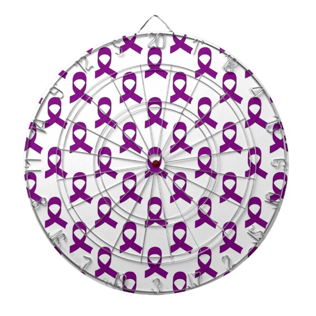 Jeu De Fléchettes Motif Ruban Violet (Devant)