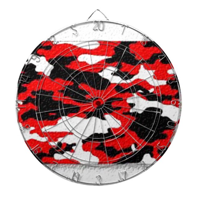 Jeu De Fléchettes Motifs de rouge de camouflage (Devant)