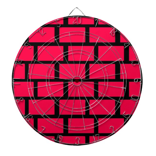 JEU DE FLÉCHETTES MUR EN BRIQUE ROUGE (Devant)