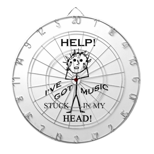 Jeu De Fléchettes Musique coincée dans ma tête (Devant)