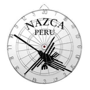 Jeu De Fléchettes Nazca Pérou Colibri Avec Texte Courbé