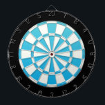Jeu De Fléchettes Noir et blanc bleu d'Aqua<br><div class="desc">Cible de flechettes noire et blanche bleue d'Aqua</div>