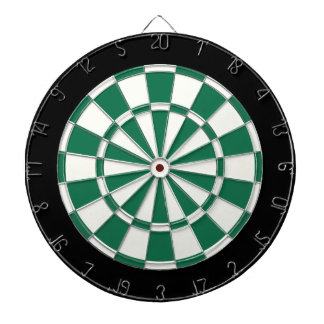 Jeu De Fléchettes Noir et blanc vert foncé