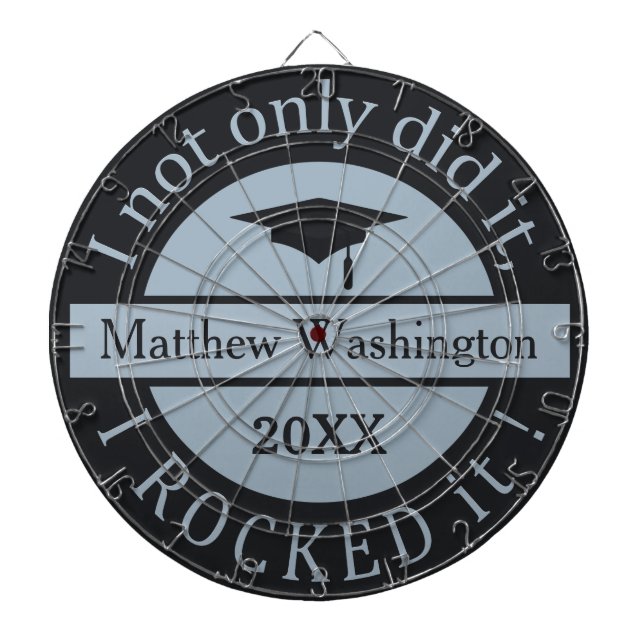 Jeu De Fléchettes Nom personnalisé du diplôme et tableau de bord de  (Devant)