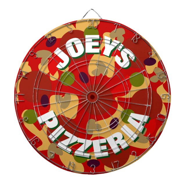Jeu De Fléchettes Novelty personnalisé pepperoni pizza design fléche (Devant)
