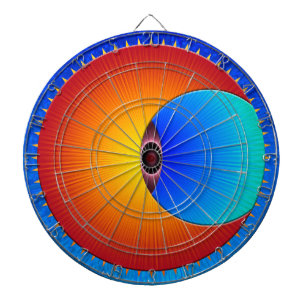 Jeu De Fléchettes Oeil Du Panneau Dessous Du Soleil