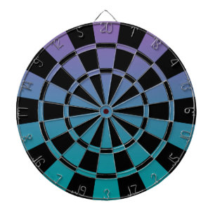 Jeu De Fléchettes Ombre Teal pourpre et noir