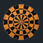 Jeu De Fléchettes Orange et noir<br><div class="desc">Cible de flechettes orange et noire</div>