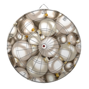 Jeu De Fléchettes ornements de noël argenté