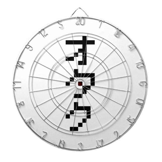 Jeu De Fléchettes OTAKU 8 bits Pixel japonais Katakana vertical (Devant)
