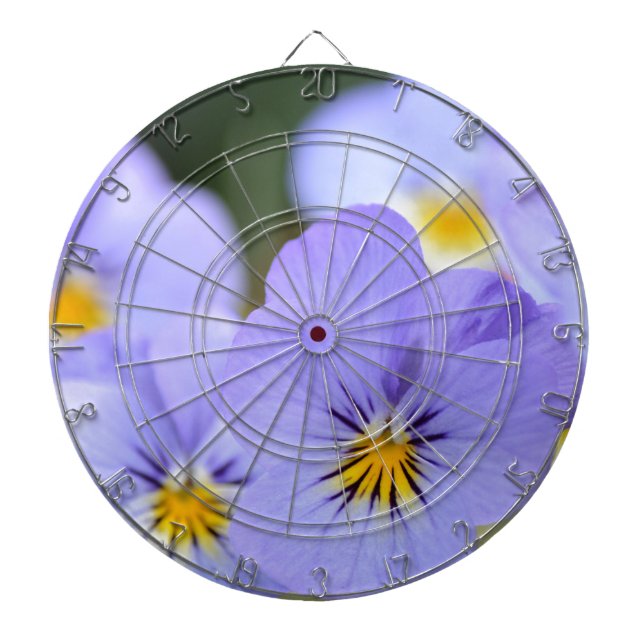 Jeu De Fléchettes Pansies bleu pâle (Devant)