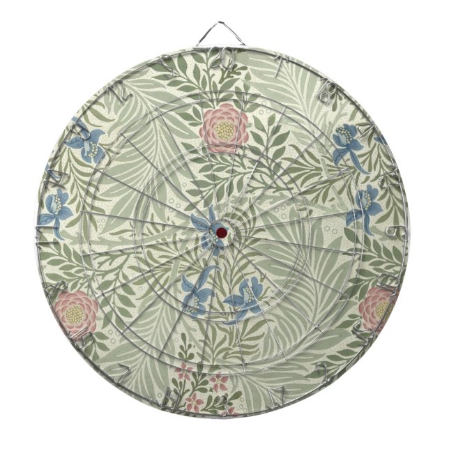Jeu De Fléchettes Papier peint floral de Larkspur de William Morris (Devant)