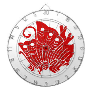 Jeu De Fléchettes Papillon asiatique Japonais Conception Kamon