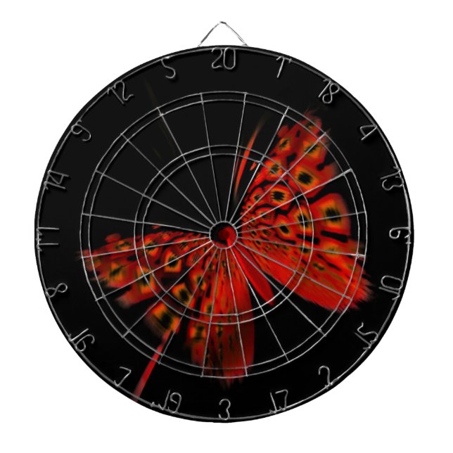 Jeu De Fléchettes Papillon rouge (Devant)