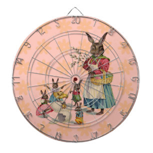Jeu De Fléchettes Pâques Lapin Poule Lapin Œufs