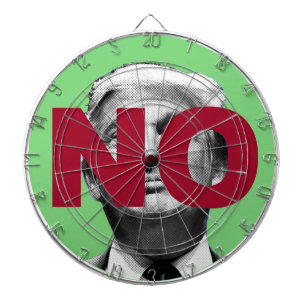 Jeu De Fléchettes Pas de Trump (vert et rouge)