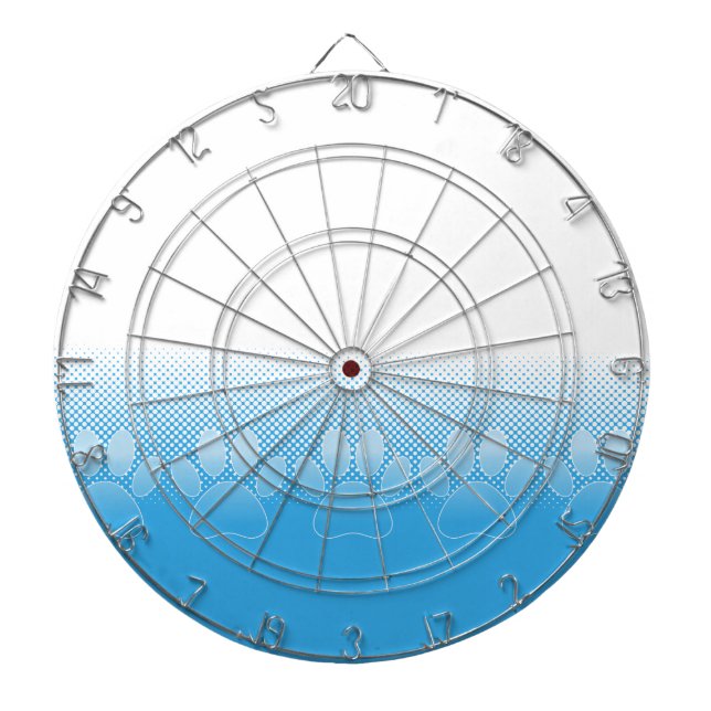 Jeu De Fléchettes Patrouilles Bleues Et Blancs Avec Arrière - plan D (Devant)