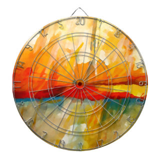 Jeu De Fléchettes Peinture Abstraite moderne