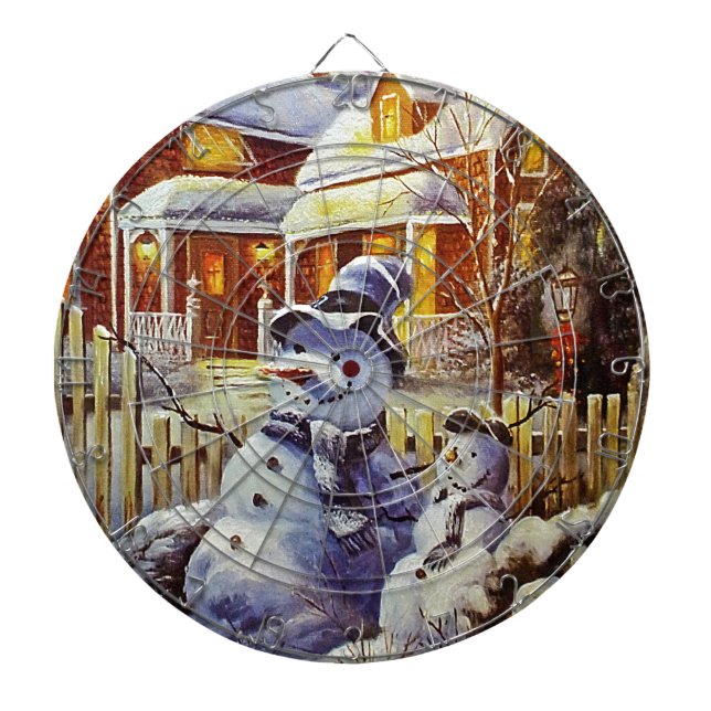 Jeu De Fléchettes Père et son Snowman (Devant)