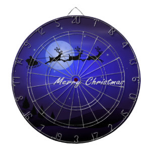Jeu De Fléchettes Père Noël Sleigh Moon Joyeux Noël