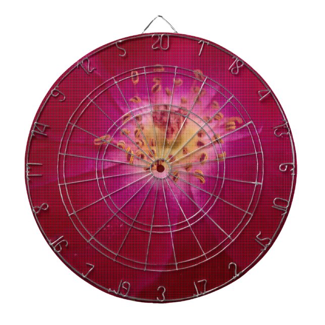 Jeu De Fléchettes Perfection pétale : À damiers Rose Art Motif pétal (Devant)