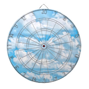 Jeu De Fléchettes Pittoresque Joyeux nuages ensoleillés Arrière - pl