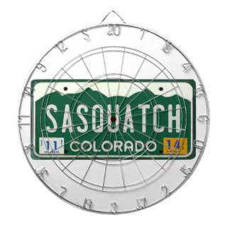 Jeu De Fléchettes Plaque minéralogique du Colorado Sasquatch
