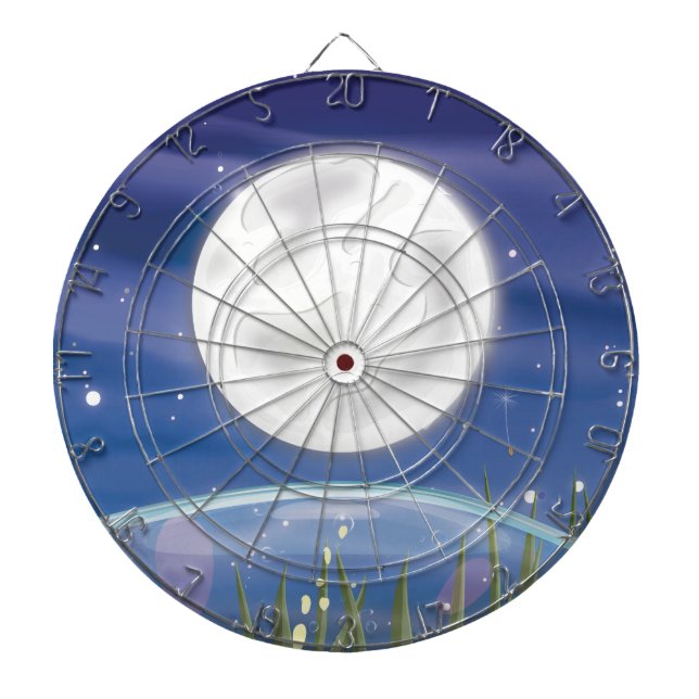 Jeu De Fléchettes Pleine Lune sur l'Étang (Devant)