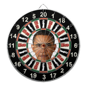 Jeu De Fléchettes Portrait du tableau de bord politique de Barack Ob