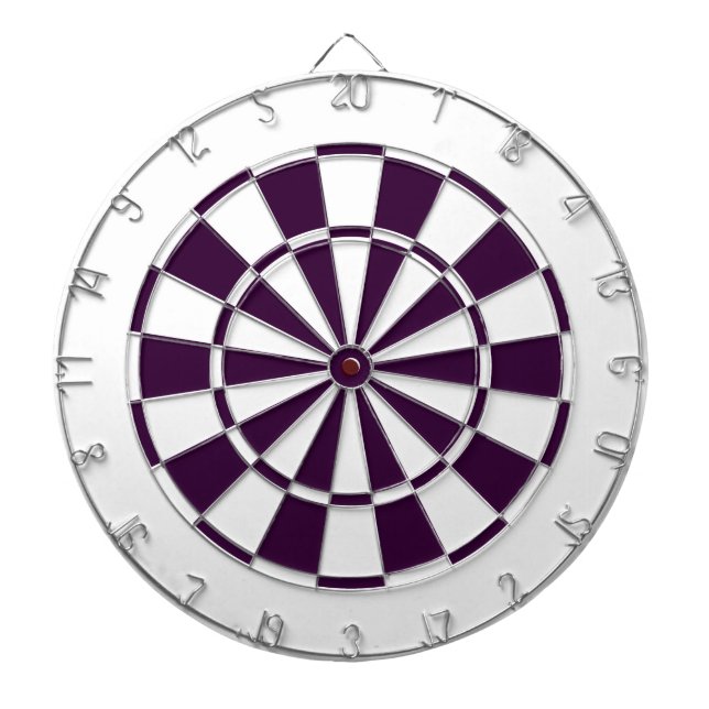Jeu De Fléchettes pourpre et blanc de prune (Devant)