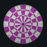 Jeu De Fléchettes Pourpre et gris de prune<br><div class="desc">Cible de flechettes pourpre et grise de prune</div>