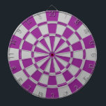 Jeu De Fléchettes Pourpre et gris de prune<br><div class="desc">Cible de flechettes pourpre et grise de prune</div>
