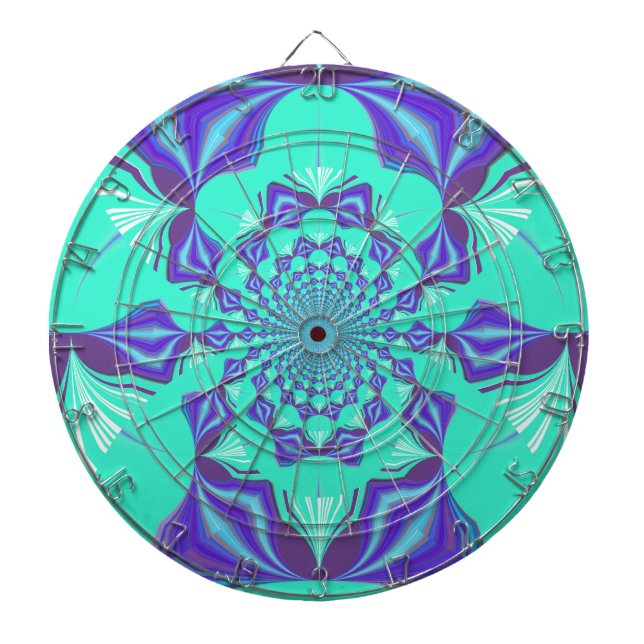 Jeu De Fléchettes Précieux bleu (Devant)