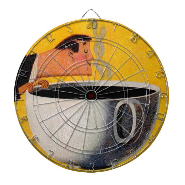 Jeu De Fléchettes Publicité vintage sur le café (Devant)