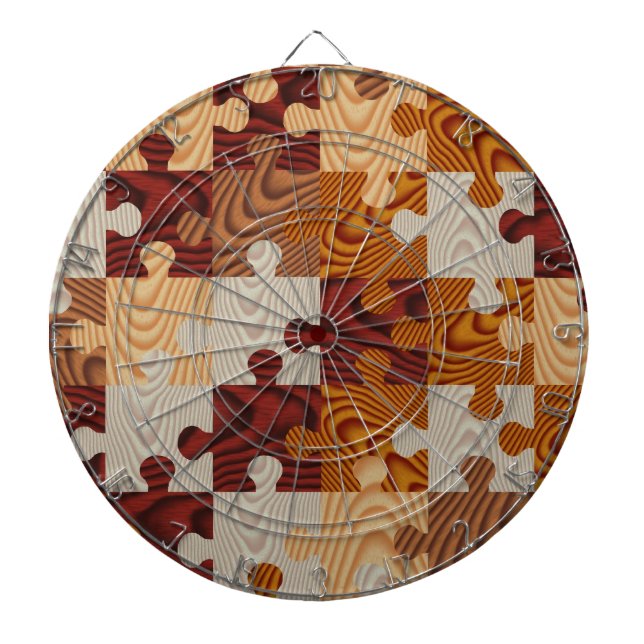 Jeu De Fléchettes Puzzle de bois Faux (Devant)