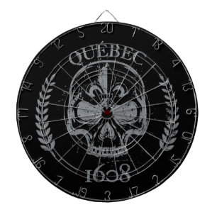 Jeu De Fléchettes Québec patriote 1608 grunge métal Référendum OUI